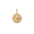 18k Yellow Gold Man’s Jesus Round Vintage Pendant