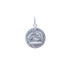 18k White Gold Baptismal Round Shape Pendant