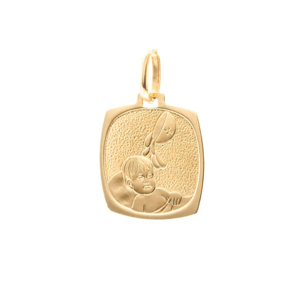 18k Yellow Gold Baptismal Small Pendant