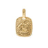 18k Yellow Gold Baptismal Pendant