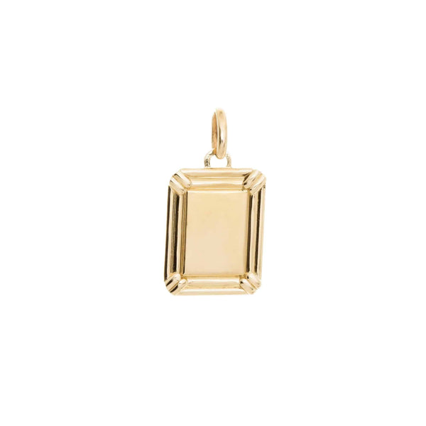 18k Yellow Gold Medallion Italy Pendant