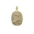 18k Yellow Gold Medallion Baptismal Pendant