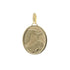 18k Yellow Gold Baptismal Rounded Pendant