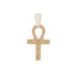 18k T-tone Gold Cross Pendant