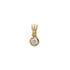 18k Yellow Gold Cubic Drop Pendant