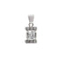 18k White Gold Cubic Pendant