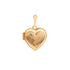 18k Yellow Gold Heart Locket Pendant