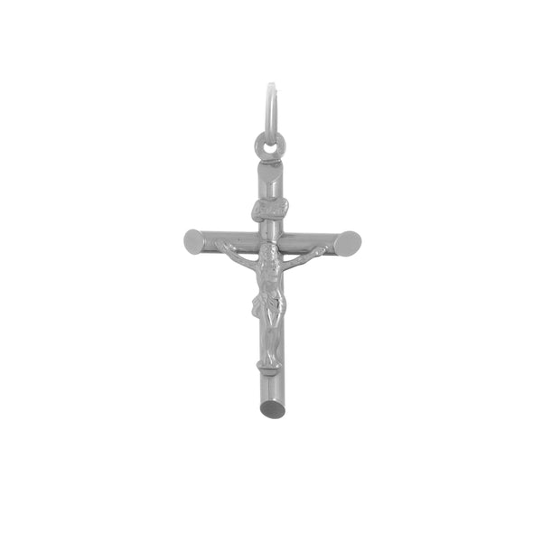 18k White Gold Traditional Cross