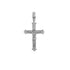 18k White Gold Fancy Jesus Cross Italy Pendant