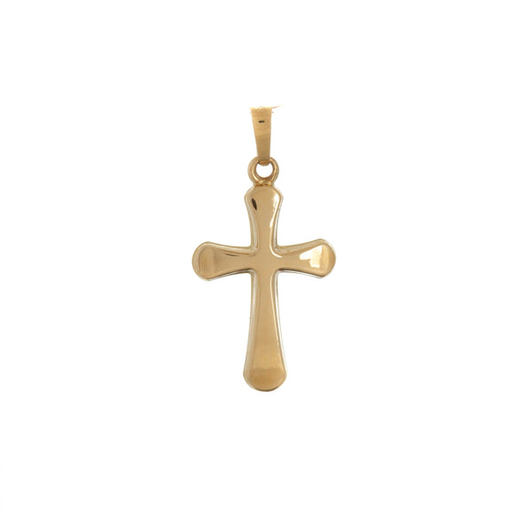 10k Yellow Gold High Polish Cross