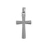 18k White Gold Simple Cross Pendant