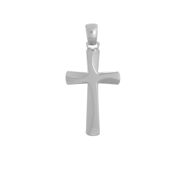 18k White Gold Fancy Cross Italy Pendant