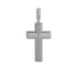 18k White Gold Solid Designer Cross Pendant