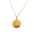 14k Yellow Gold name Disc Necklace