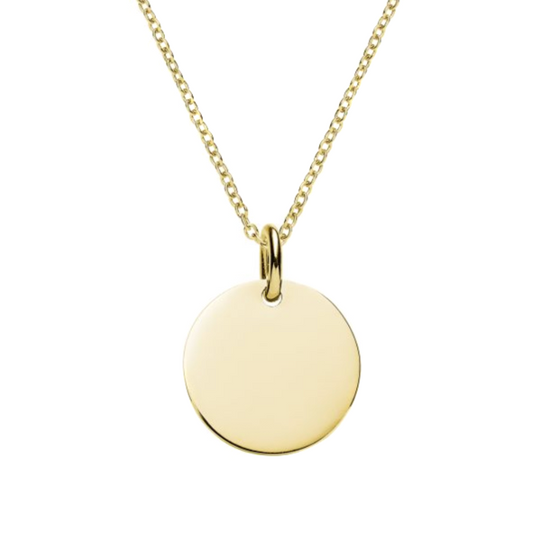 Gold Disc Necklace