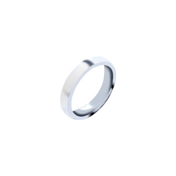 14k White Gold Classic Wedding Band (3mm)