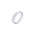 14k White Gold mill Edge Wedding Band (4mm)