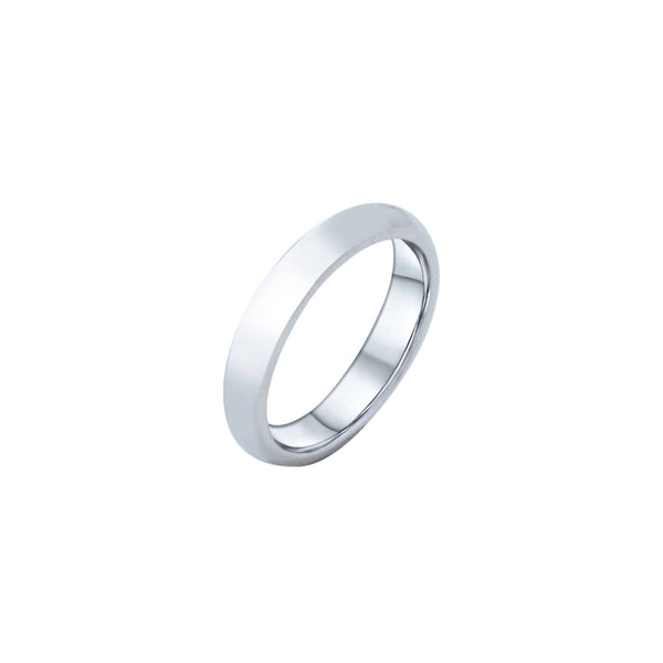 18k White Gold Classic Wedding Band (4mm)