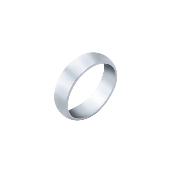 18k White Gold Classic Wedding Band (5mm)