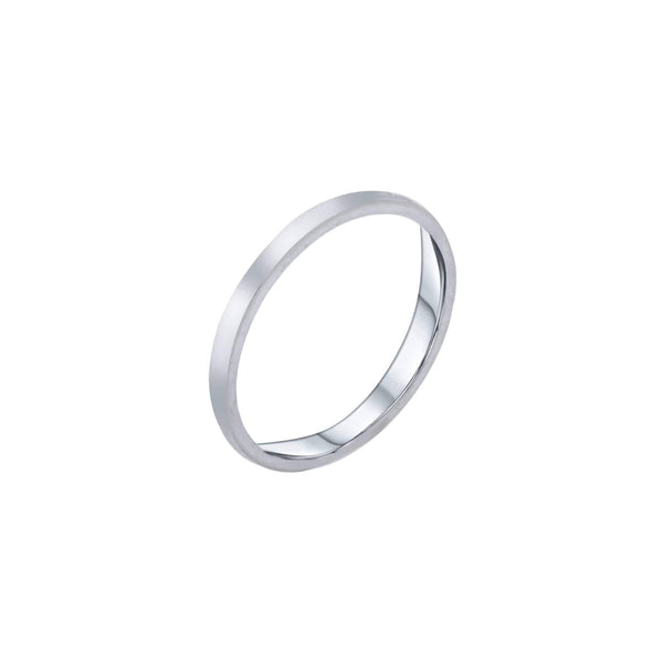 18k White Gold Classic Wedding Band (2mm)