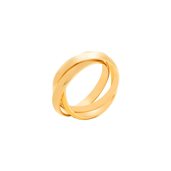 10k Yellow Gold Cartier Roll on Ring (7.5mm)