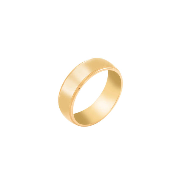 14k Yellow Gold Classic Wedding Band (6mm)