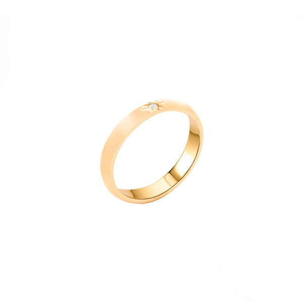 14k Yellow Gold Classic Wedding Band (3mm)