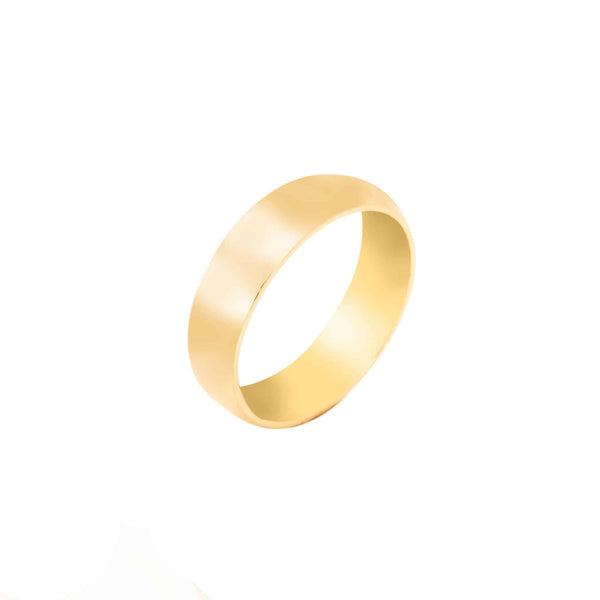 14k Yellow Gold Classic Wedding Band (6mm)