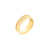 14k Yellow Gold Milled Edge Wedding Band (6.5mm)