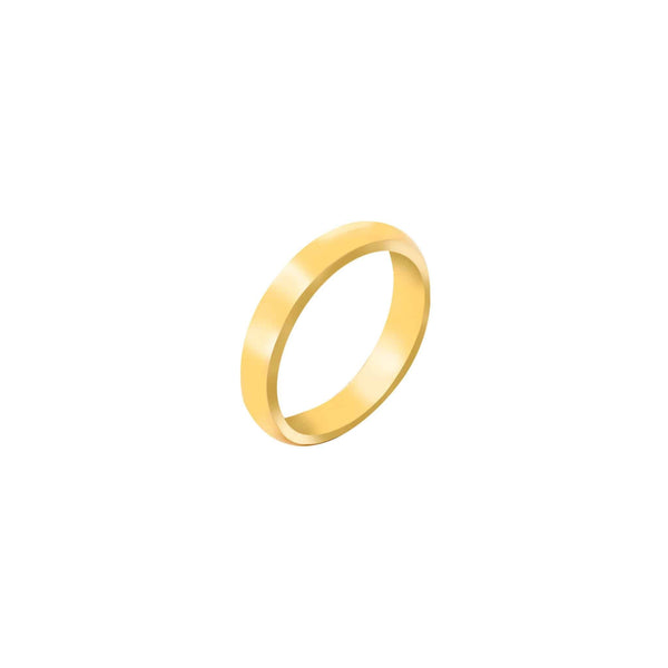 18k Yellow Gold Classic Wedding Band (4mm)