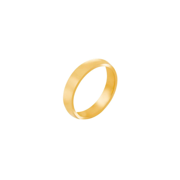 18k Yellow Gold Classic Wedding Band (4mm)