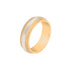 10k T-tone Carved Wedding Band (6mm)