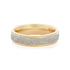 10k T-tone Carved Wedding Band (6mm)