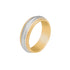 10k T-tone Carved Wedding Band (6mm)