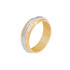 10k T-tone Carved Wedding Band (6mm)