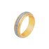 10k T-tone Carved Wedding Band (6mm)