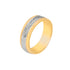 10k T-tone Carved Wedding Band (6mm)