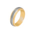 10k T-tone Carved Wedding Band (6mm)