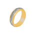 10k T-tone Carved Wedding Band (6mm)