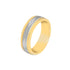 10k T-tone Carved Wedding Band (6mm)