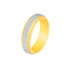 10k T-tone Satin Wedding Band (6mm)