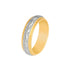 10k T-tone Carved Swirl Style Wedding Band (6mm)