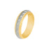 10k T-tone Carved Swirl Style Wedding Band (6mm)