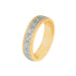 10k T-tone Carved Wedding Band (6mm)