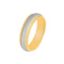 10k T-tone Carved Swirl Style Wedding Band (6mm)