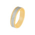 10k T-tone Carved Swirl Style Wedding Band (6mm)