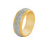 14k T-tone Versace Style Wedding Band (9mm)