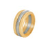 14k T-tone Handmade Wedding Band (10mm)