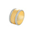 14k T-tone mill Edge Wedding Band (11.5mm)