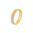 14k T-tone mill Edge Wedding Band (6mm)